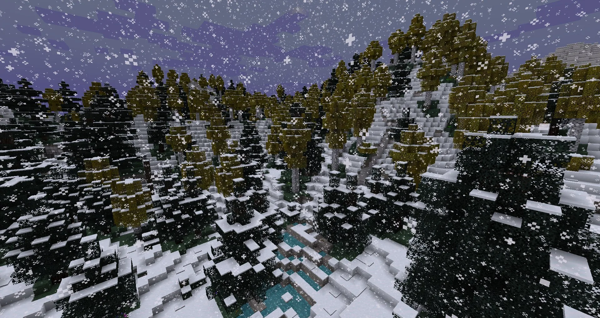 Заснеженные осины в моде ArborFirmaCraft