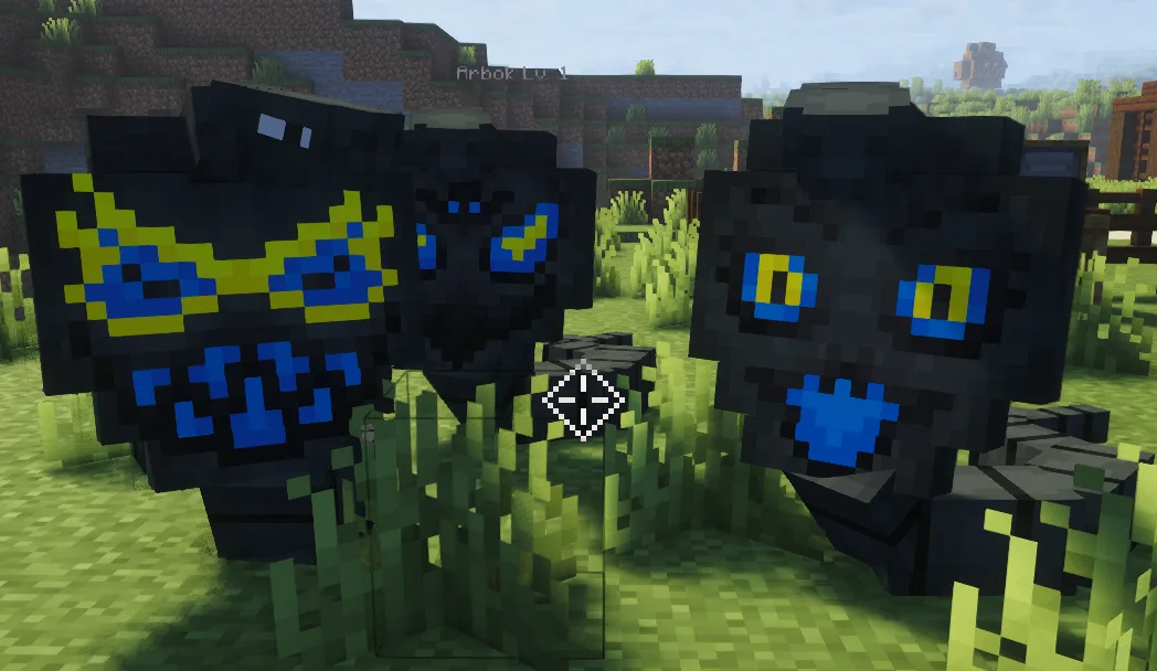 Различные варианты текстур шайни Арбока из набора The Pinkan Pokémon Pack.