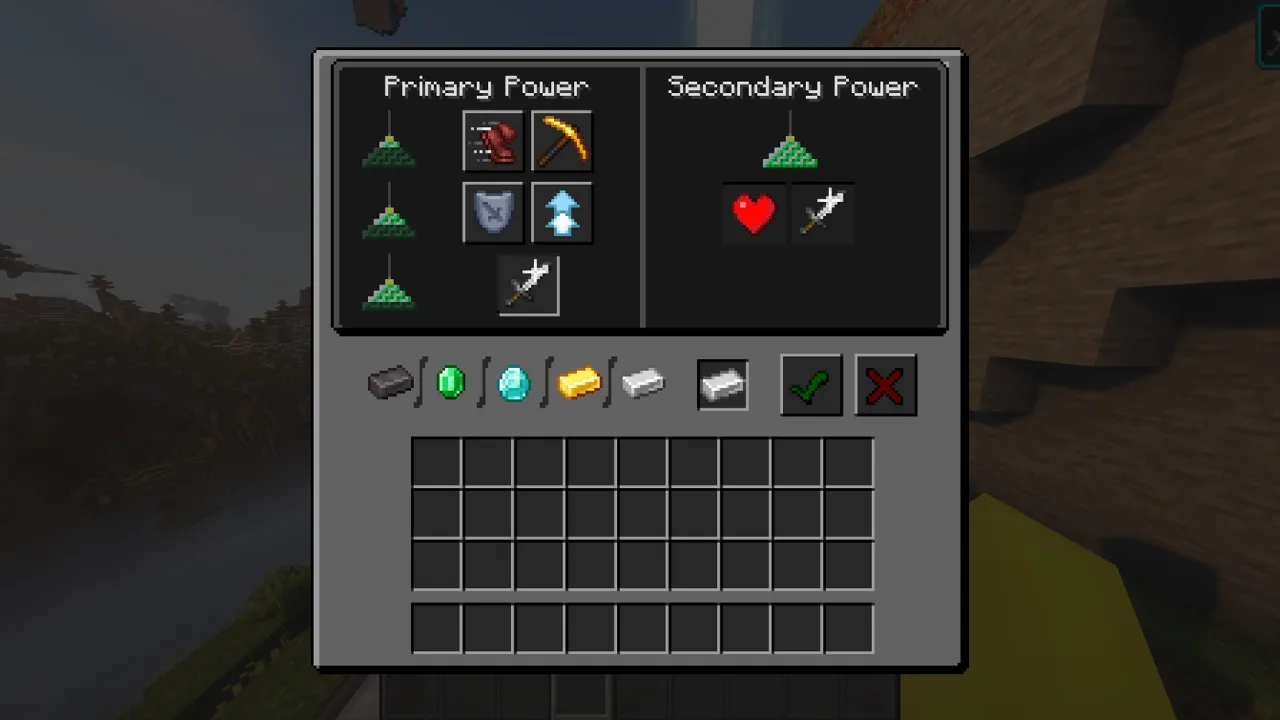 Маяк в стиле Dark mode в Minecraft.