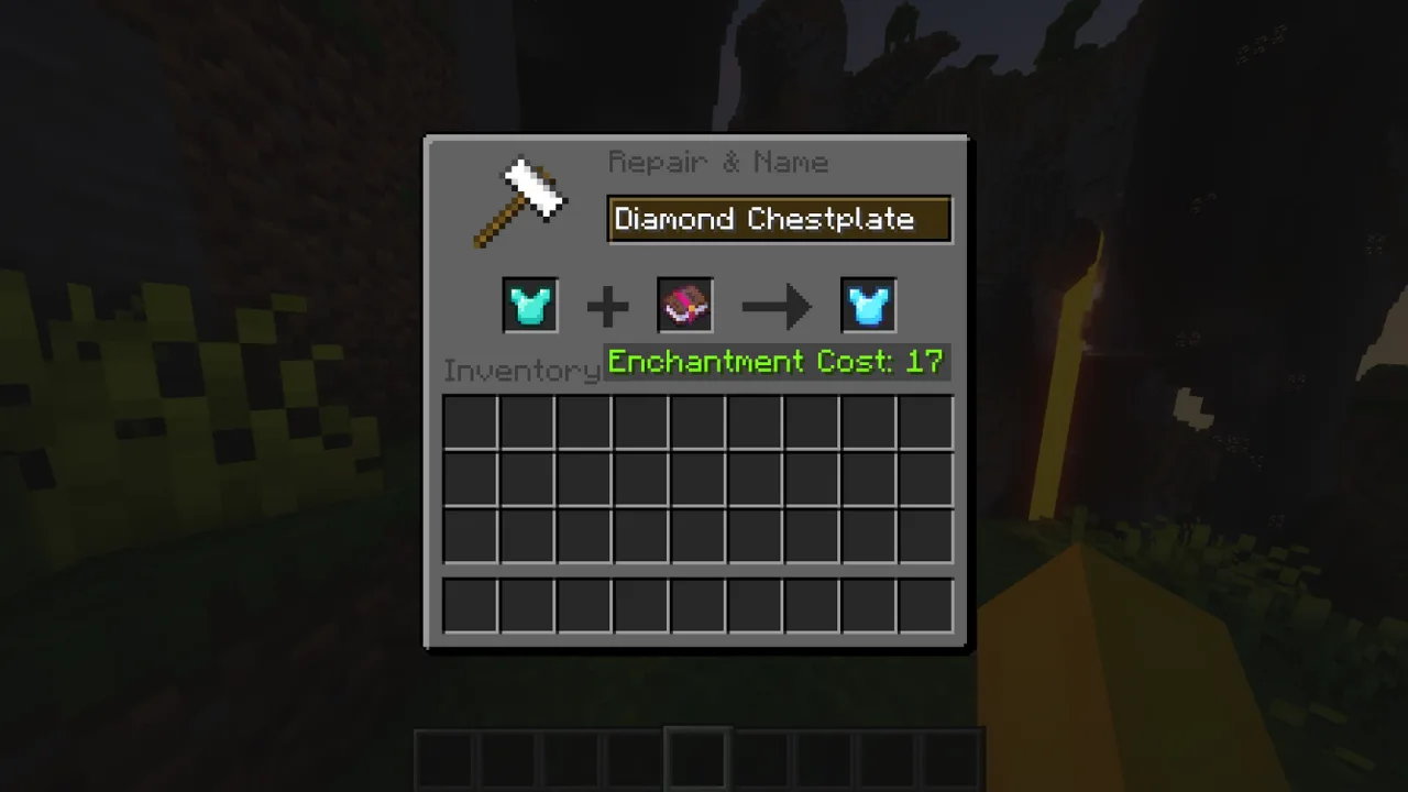 Наковальня в стиле Dark mode.