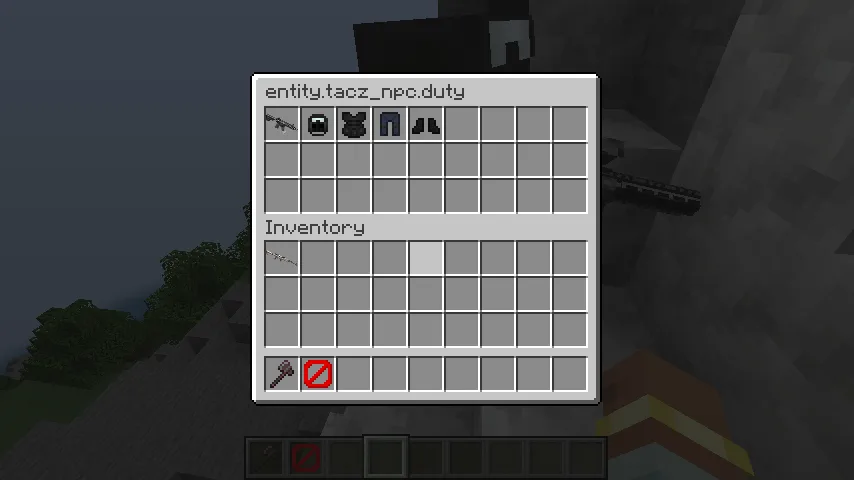 Инвентарь NPC в моде [TACZ] NPCs