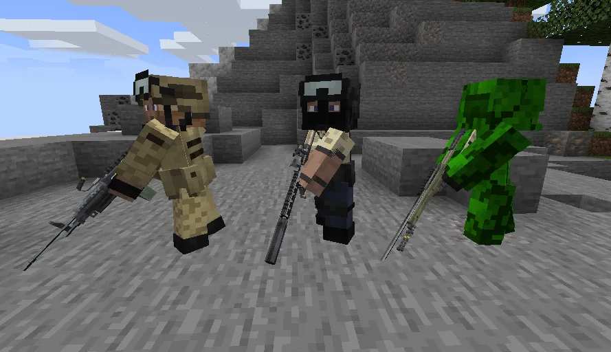 Отображение старой брони и оружия в [TACZ] NPCs