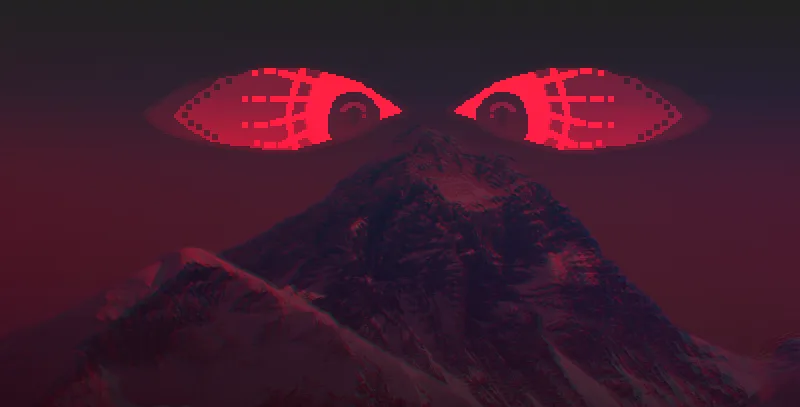 Логотип Eyes on the mountain для мода Coppertunity