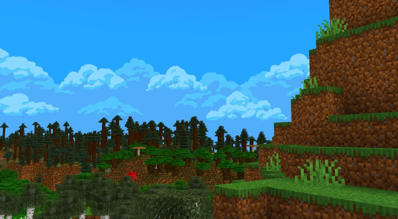 Небо в стиле аниме из ресурс-пака Anime Sky