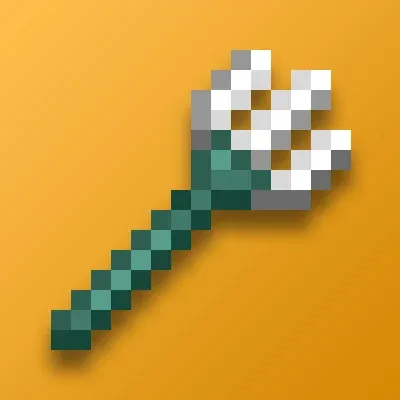 Трезубец с настроенной перезарядкой в моде Simple weapon cooldown