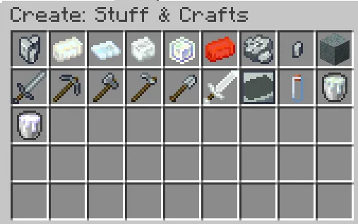 Творческая вкладка мода Create: Stuff & Crafts