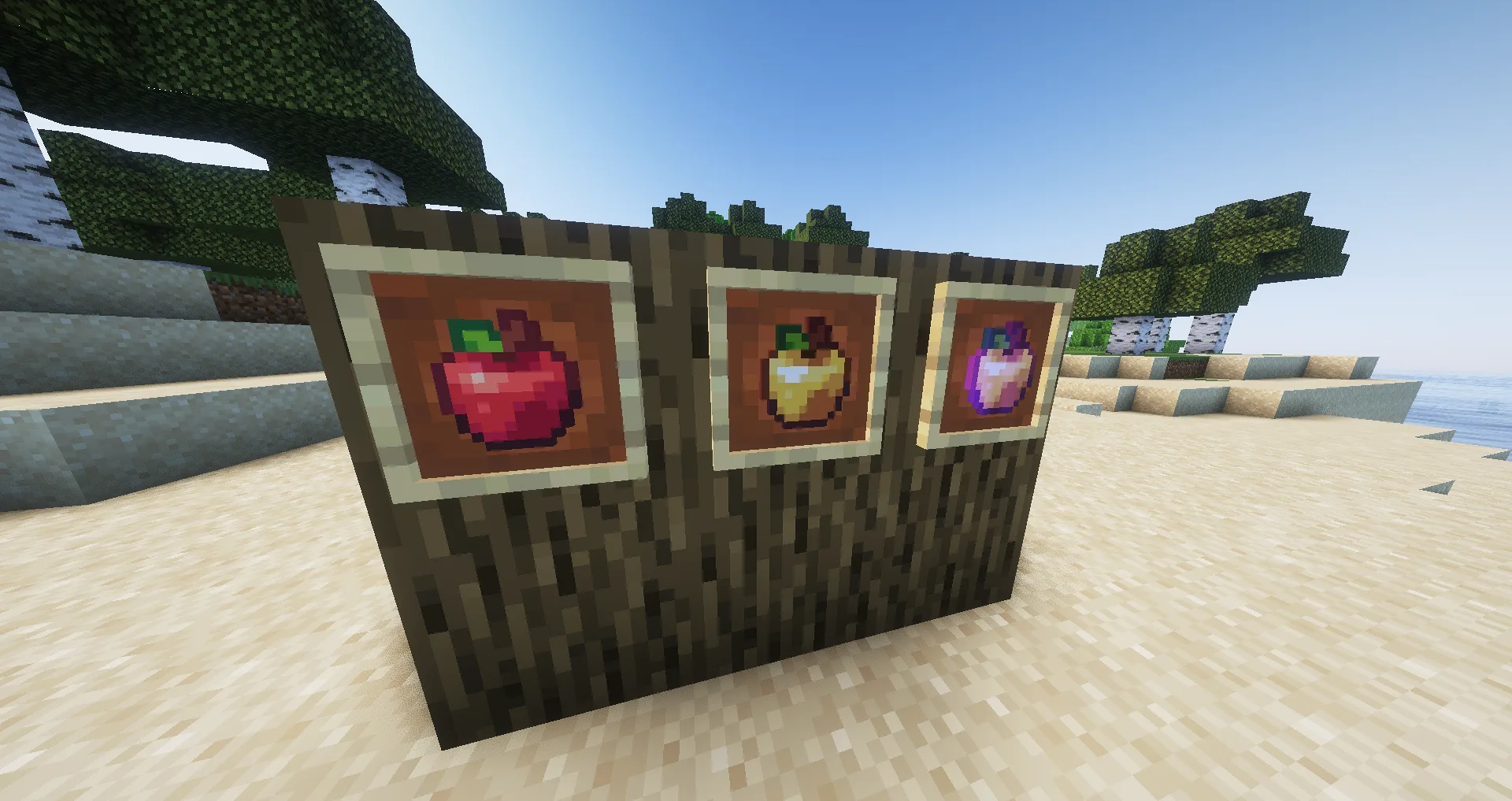 Текстура яблока из ресурс-пака cute apples or something