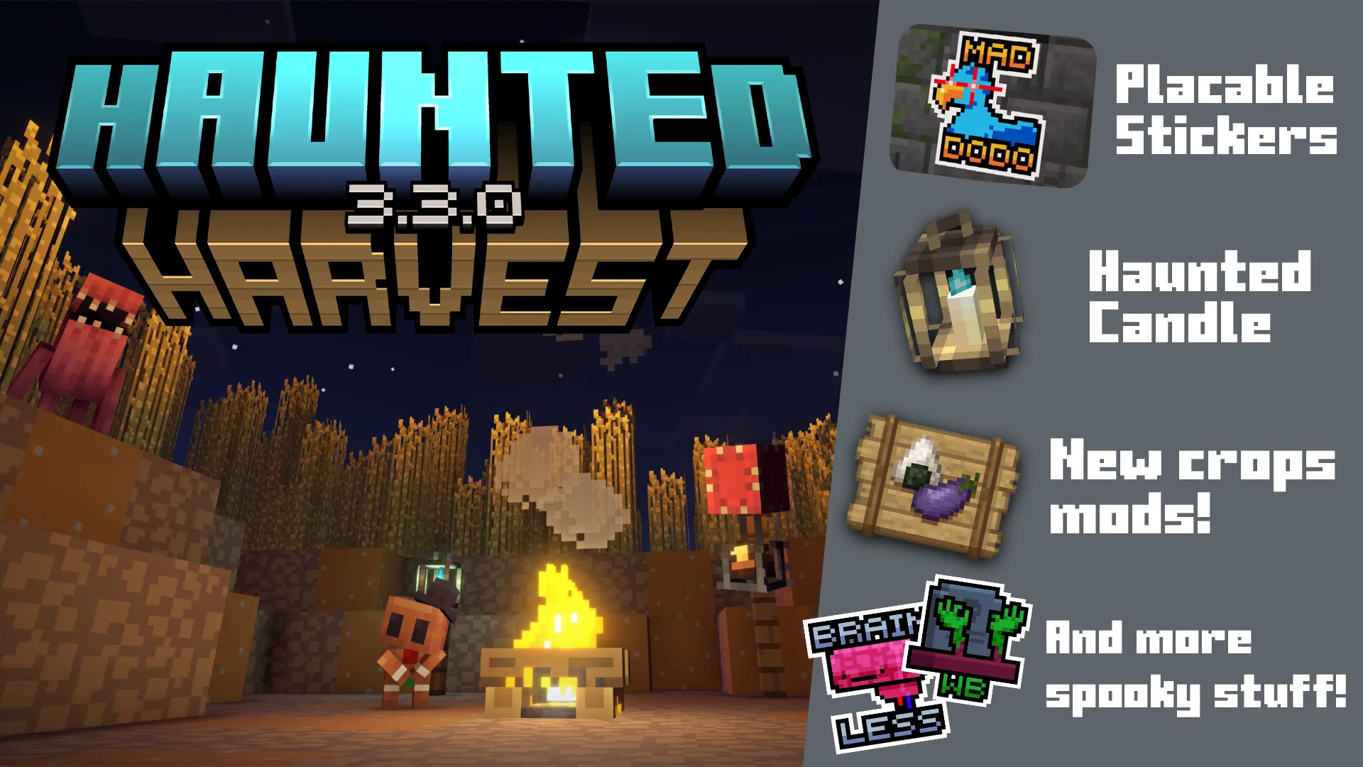Рекламный арт обновления Haunted Update 3.3.0 для мода NextGuard