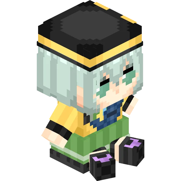 Пиксель-арт персонажа Koishi из Minecraft.