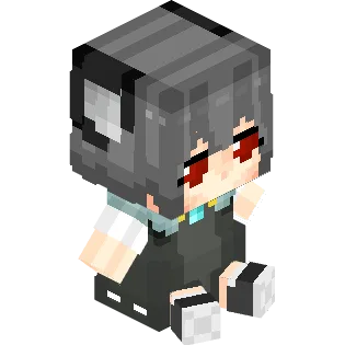 Пиксель-арт персонажа Назрин в стиле Minecraft.