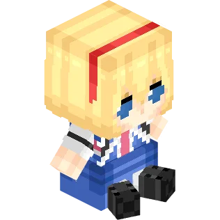 Пиксель-арт персонажа Alice из проекта Fumo в Minecraft.