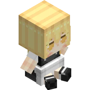 Пиксель-арт персонажа Марисы из проекта Fumo в Minecraft.