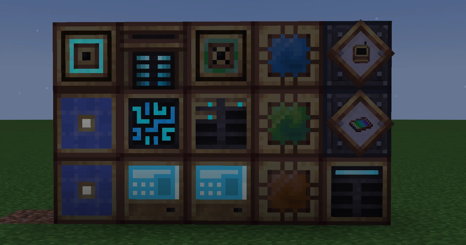 Примеры системы хранения CreateStorage в Minecraft.