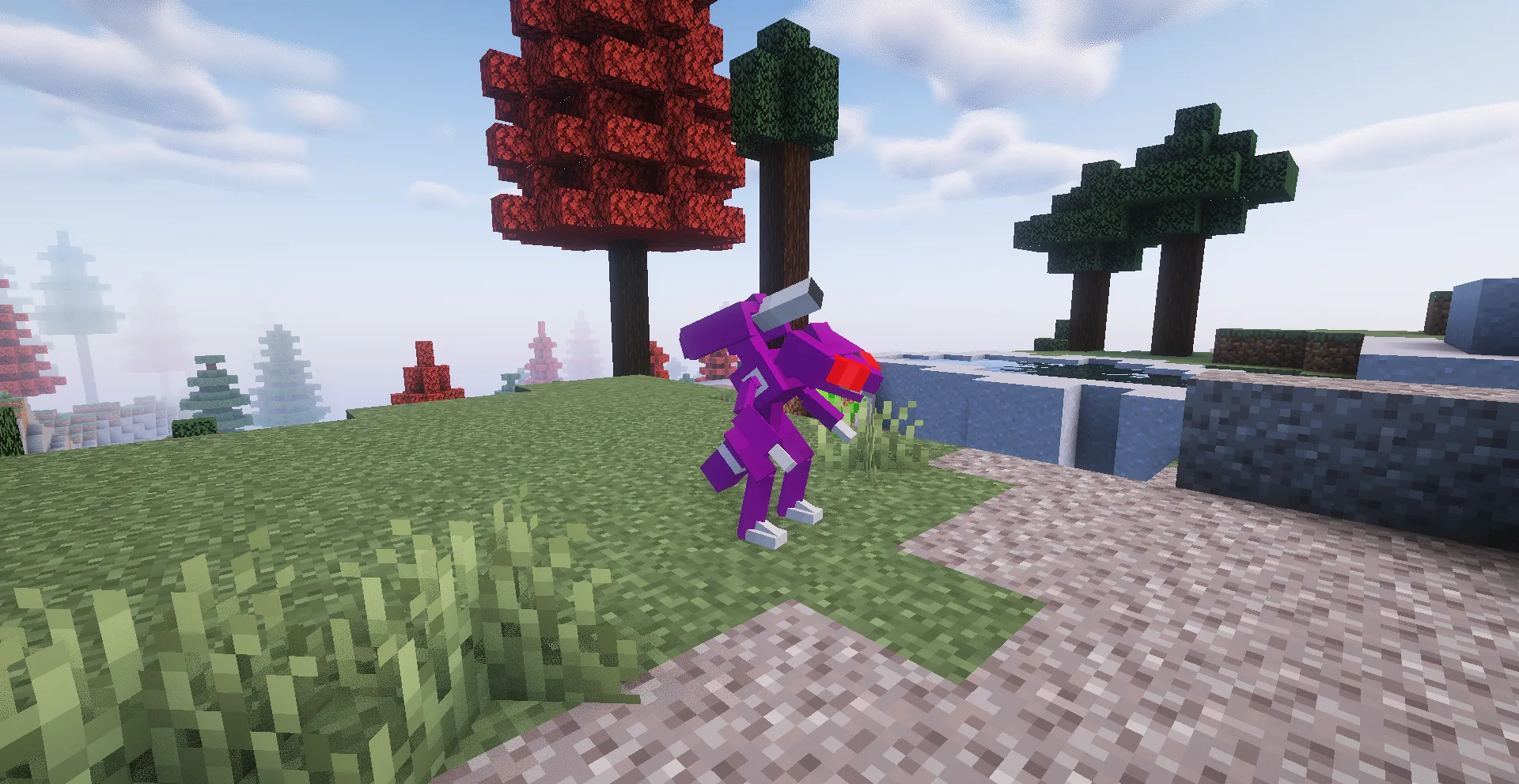 Покемон Генесект в стиле мода Cobblemon в Minecraft.