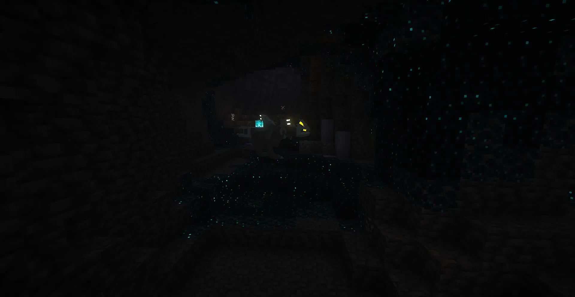 Модель покемона Кюрем в стиле мода Cobblemon для Minecraft.