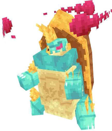 Гигантамакс Дредноу из мода Cobblemon в Minecraft.