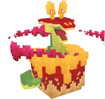 Покемон Флэппл в форме Гигантамакс из мода Gmore Mons для Cobblemon.