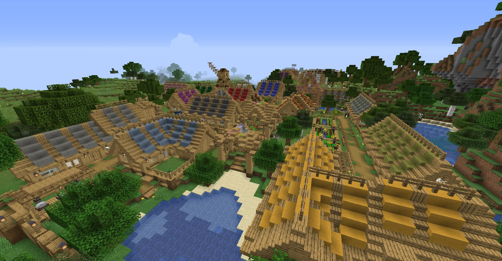 Скриншот с демонстрацией использования цветной древесины в проекте ManyIdeas Core.