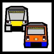 Логотип проекта MTR Low Effort Retextured Trains.