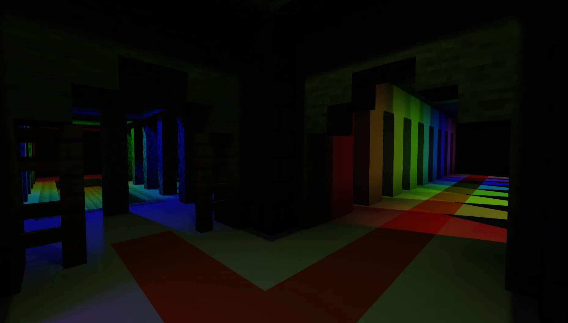 Shrimple: стеклянное тонированное освещение с трассировкой лучей.