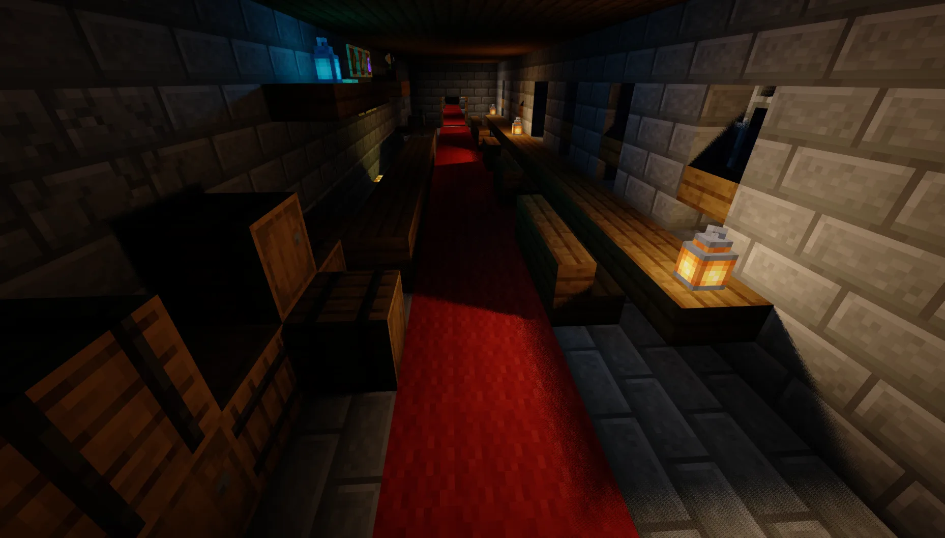 Shrimple: цветное и трассированное освещение.