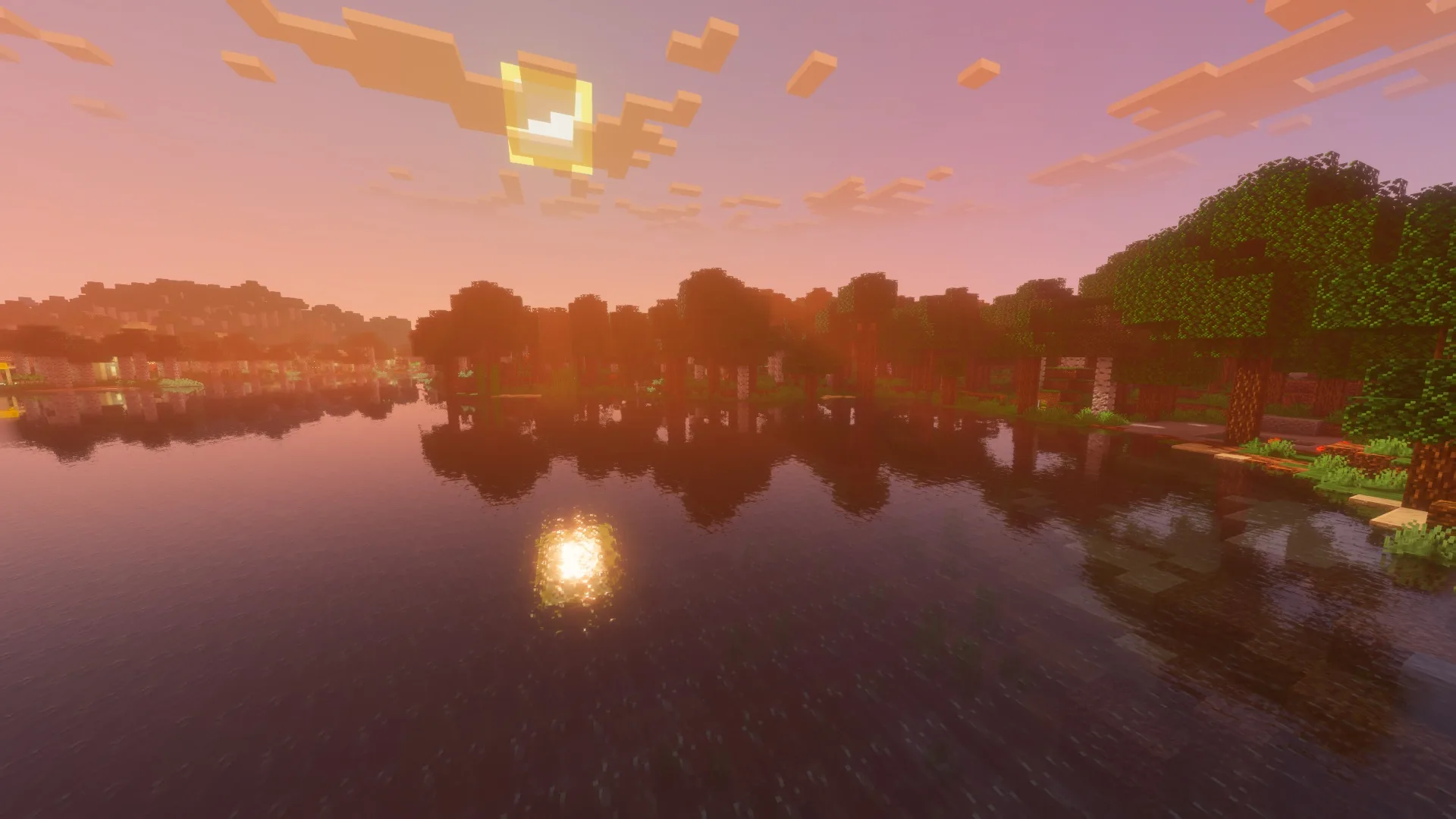 Ночной цветок в воде