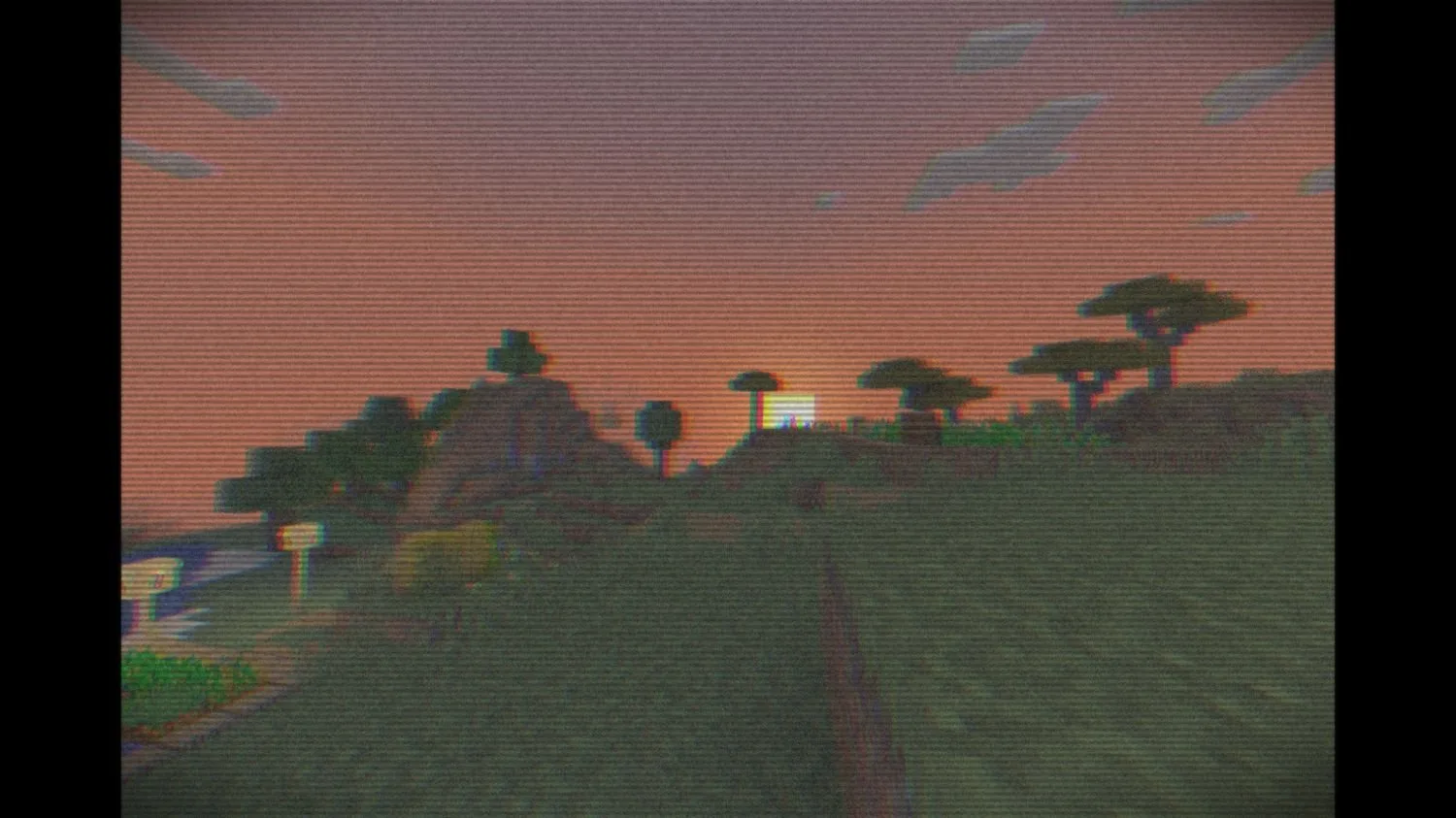 RetroVision v_1.3: Закат в ретро-стиле.