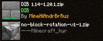 Рекомендация по настройке вращения блоков для ресурс-пака Distinctive Infested Block