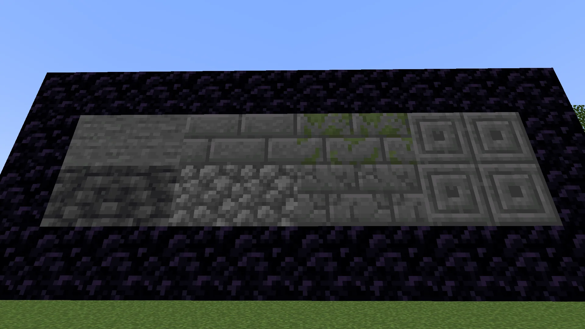 Демонстрация изменений текстур в ресурс-паке Distinctive Infested Block