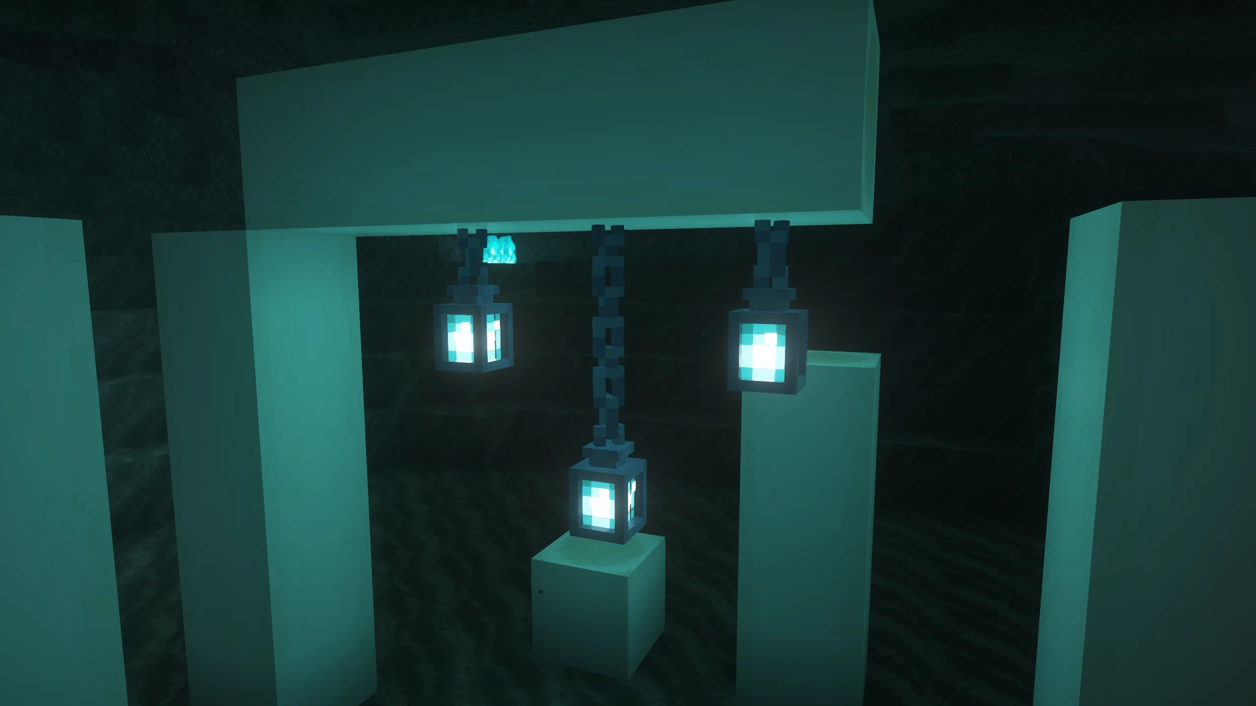 3D-модели фонарей душ и цепей в Minecraft с улучшенным бесшовным дизайном.