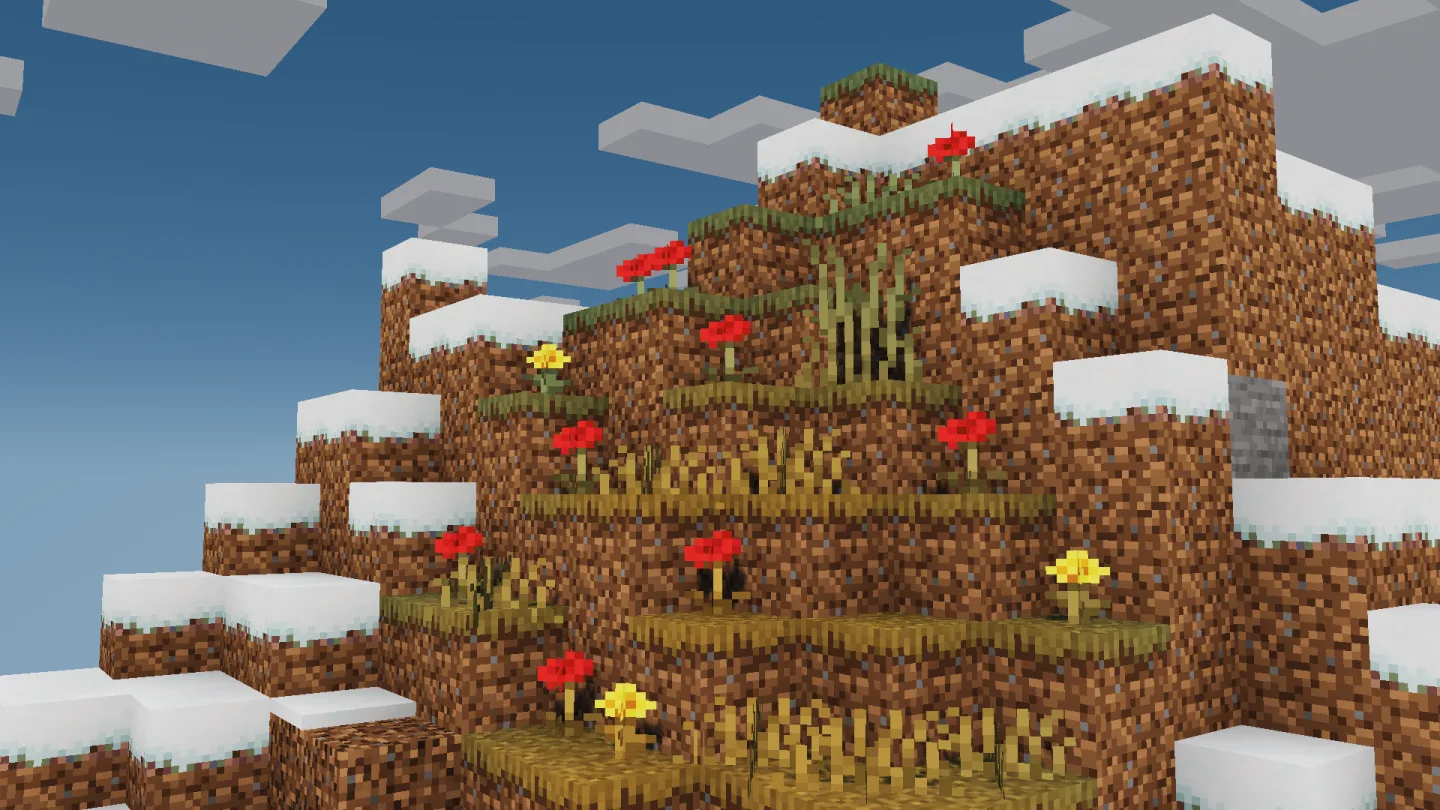 Переход между биомами саванны и холмов с измененной листвой