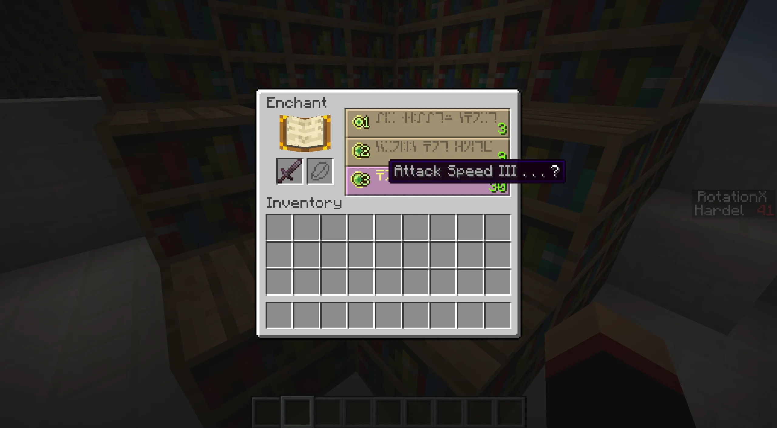 Стол зачарований с новыми чарами из мода Neo Enchant+.