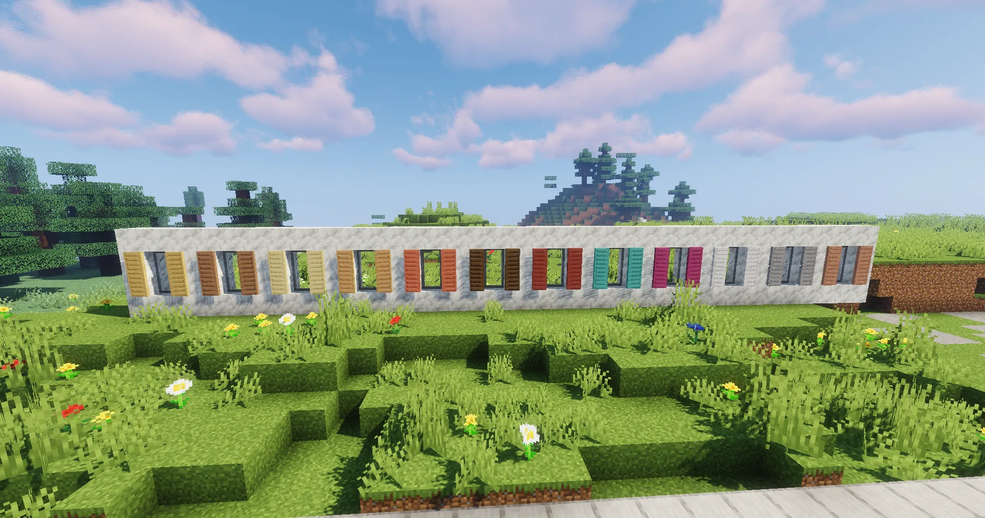 Все виды ставен из мода Macaw's Windows.