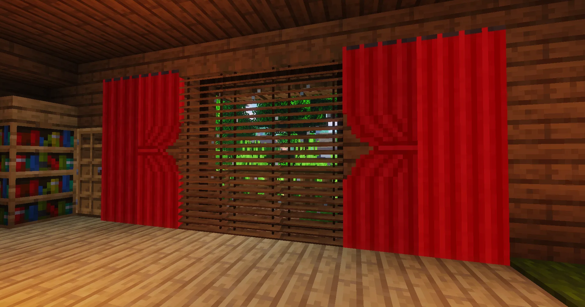 Жалюзи и шторы из мода Macaw's Windows.