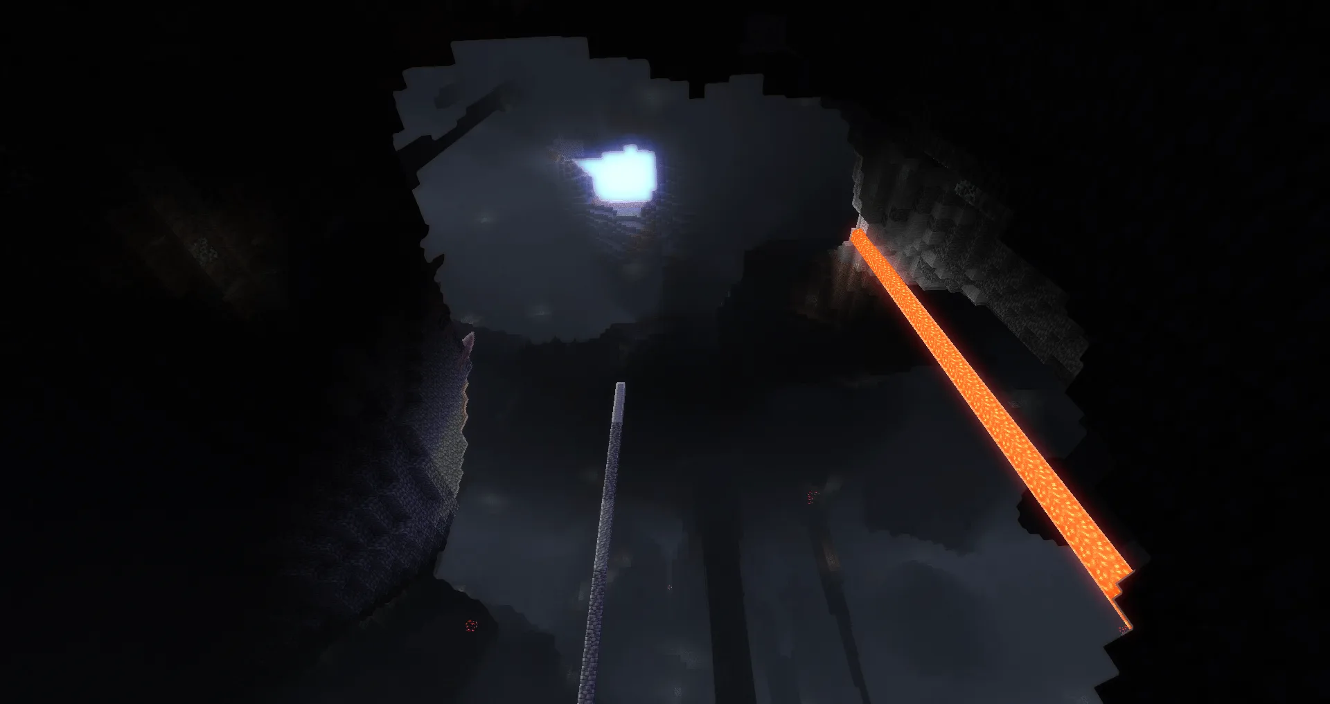 Пещера, освещенная ванильным шейдером Shaderific.