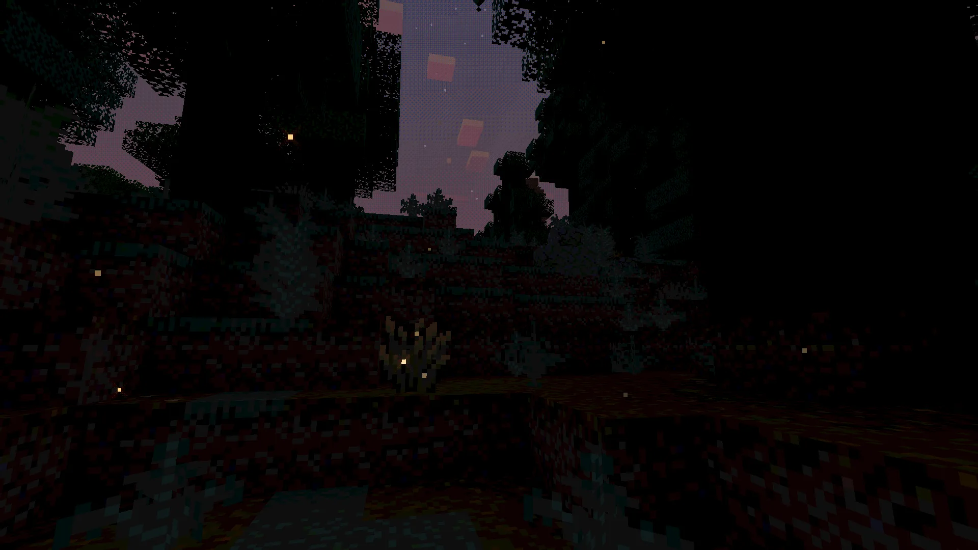 Японский гриб Ямасита Шимеджи с светлячками.