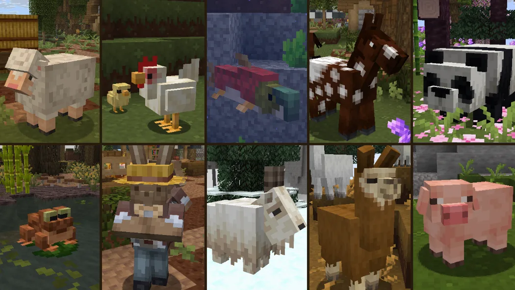 Группа пассивных мобов в игре Minecraft.