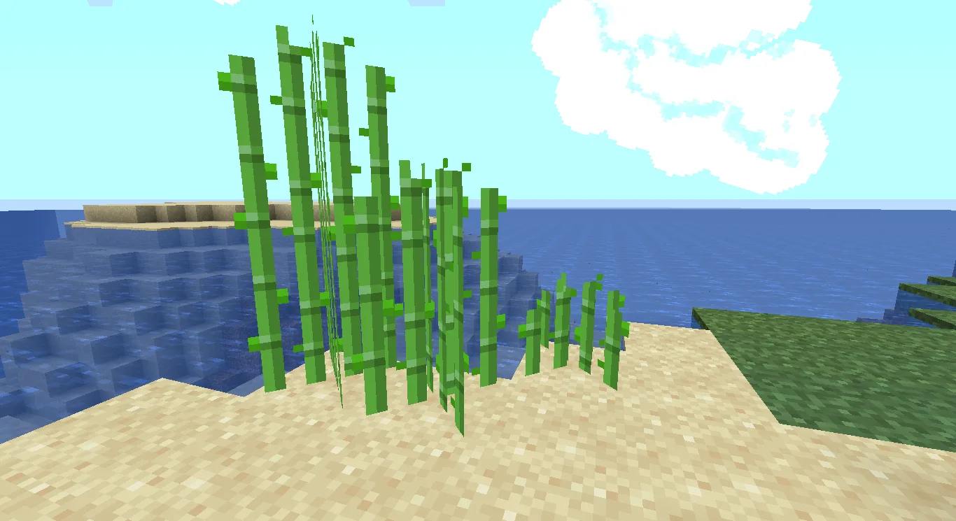Реалистичный тростник из ресурс-пака MC New Textures