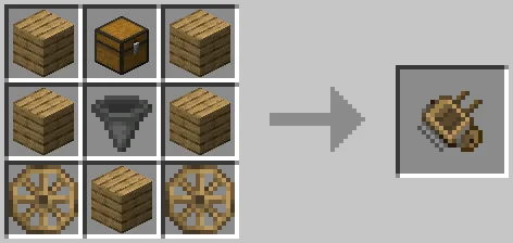 Рецепт крафта сеялки (Seed Drill) из мода NiftyCarts.