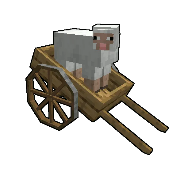 Деревянная тележка для перевозки животных из мода NiftyCarts.
