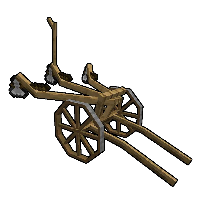 Плуг из мода NiftyCarts для обработки земли.