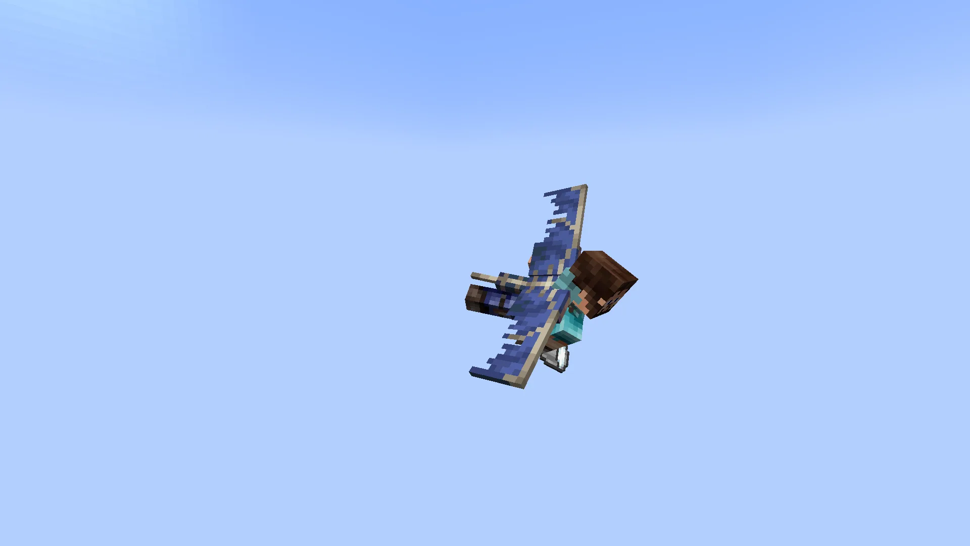 Вид спереди на 3D элитры фантома