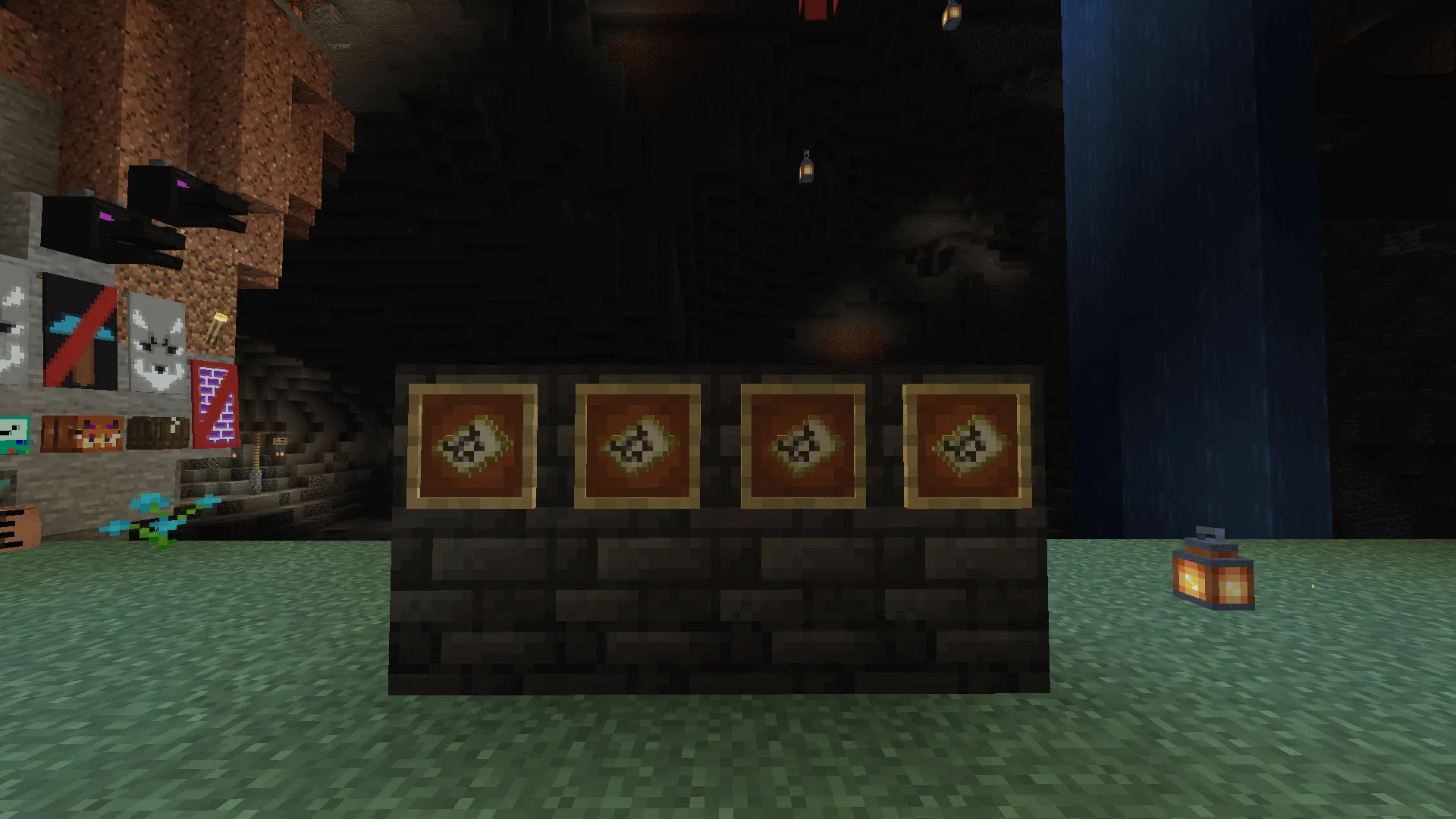 Сравнение отображения карт в Minecraft до и после установки мода map-cache.