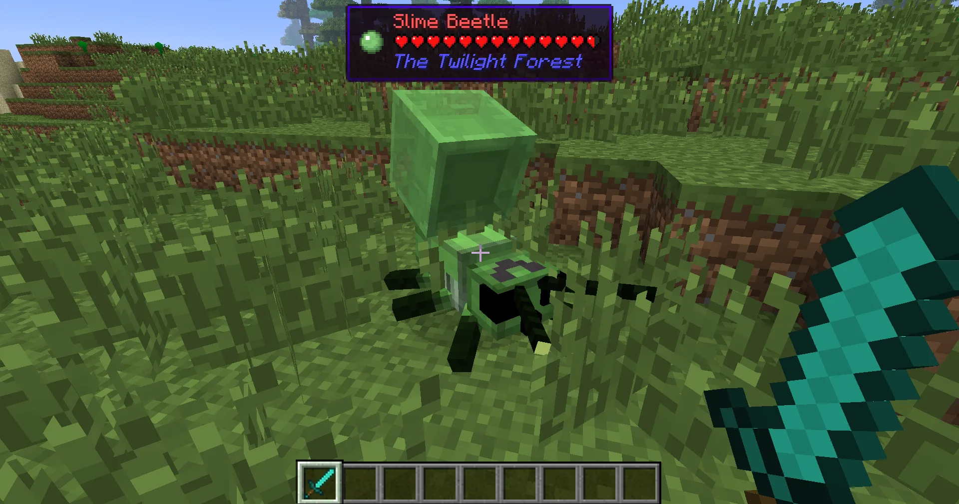 Отображение информации о мобе в Block Helper