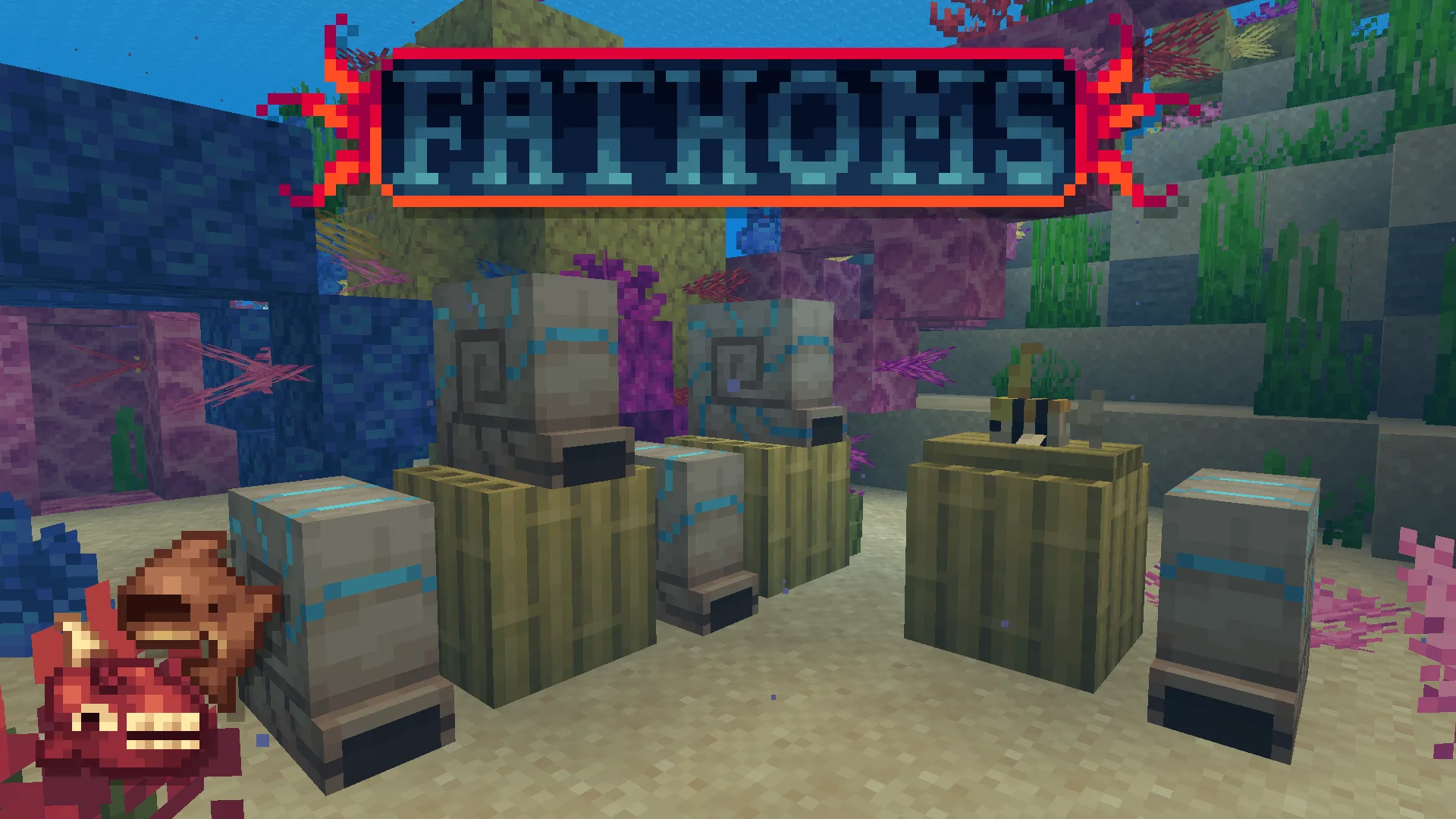 Подводные сифоны наутилуса для автоматической ловли рыбы в моде Fathoms