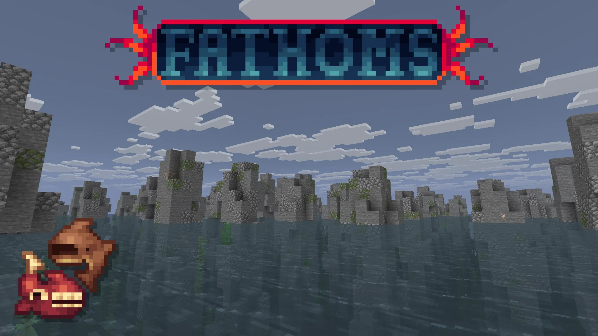 Штормовая локация Rocky Waters с электрическими пилонами в моде Fathoms