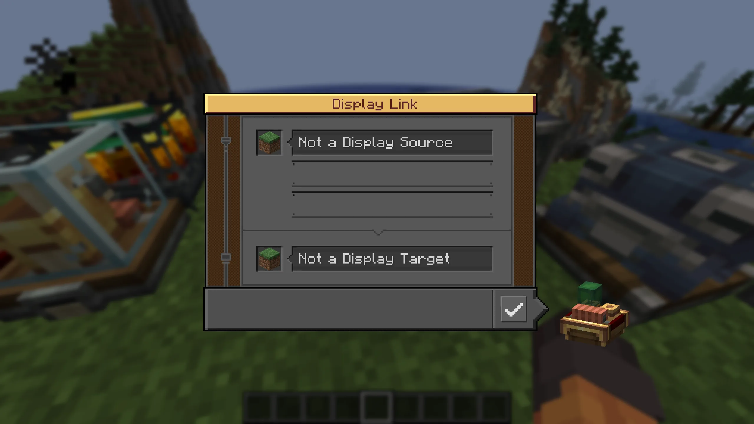 Превью интерфейса ресурс-пака Default Dark Create