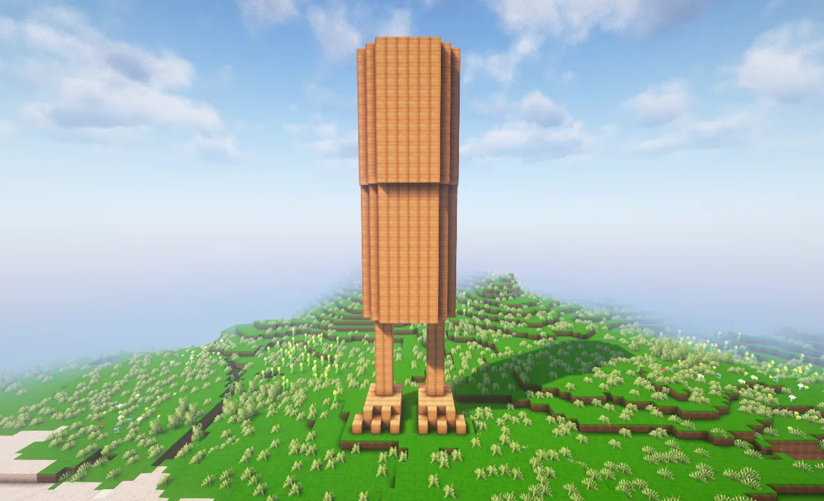 Процесс строительства здания в ресурс-паке DzighLite.