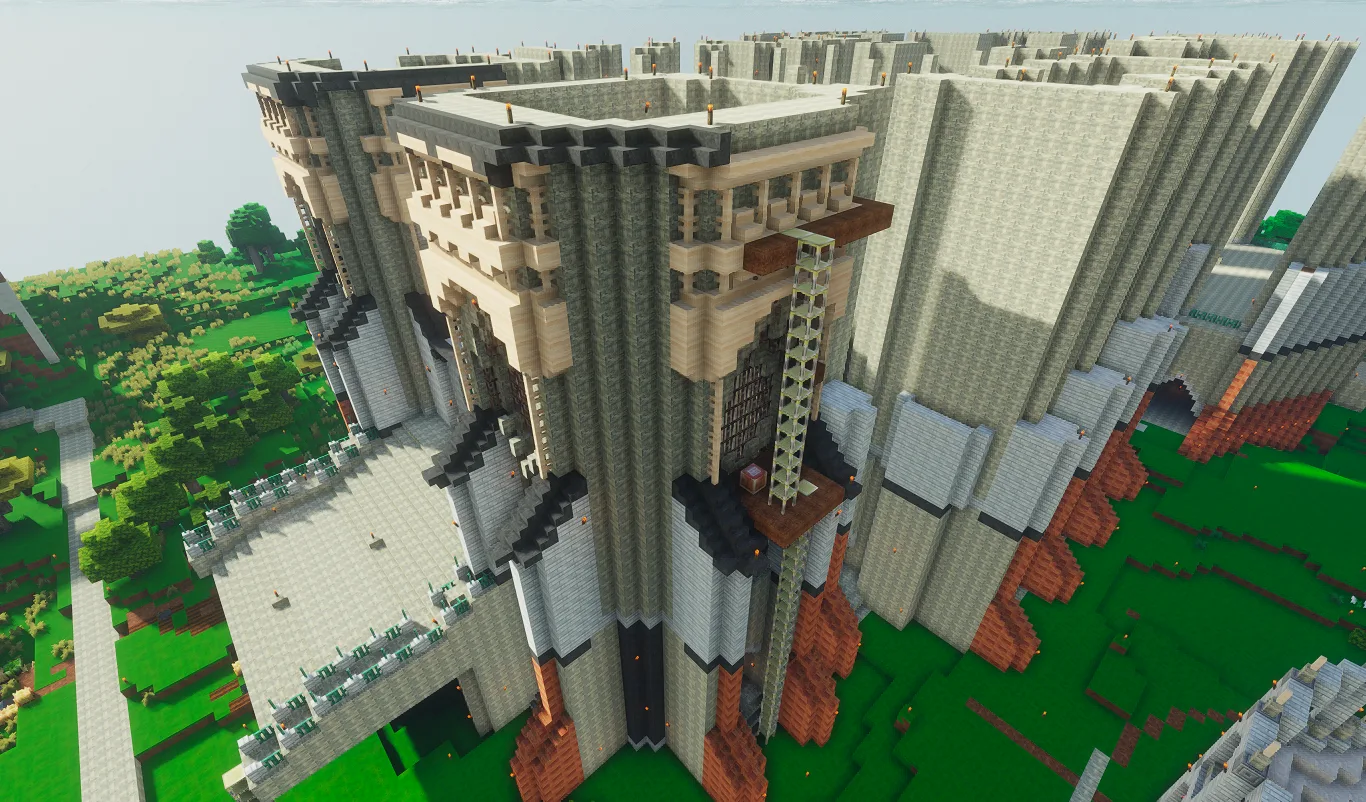 Демонстрация процесса строительства с использованием ресурс-пака DzighLite версии B.04.