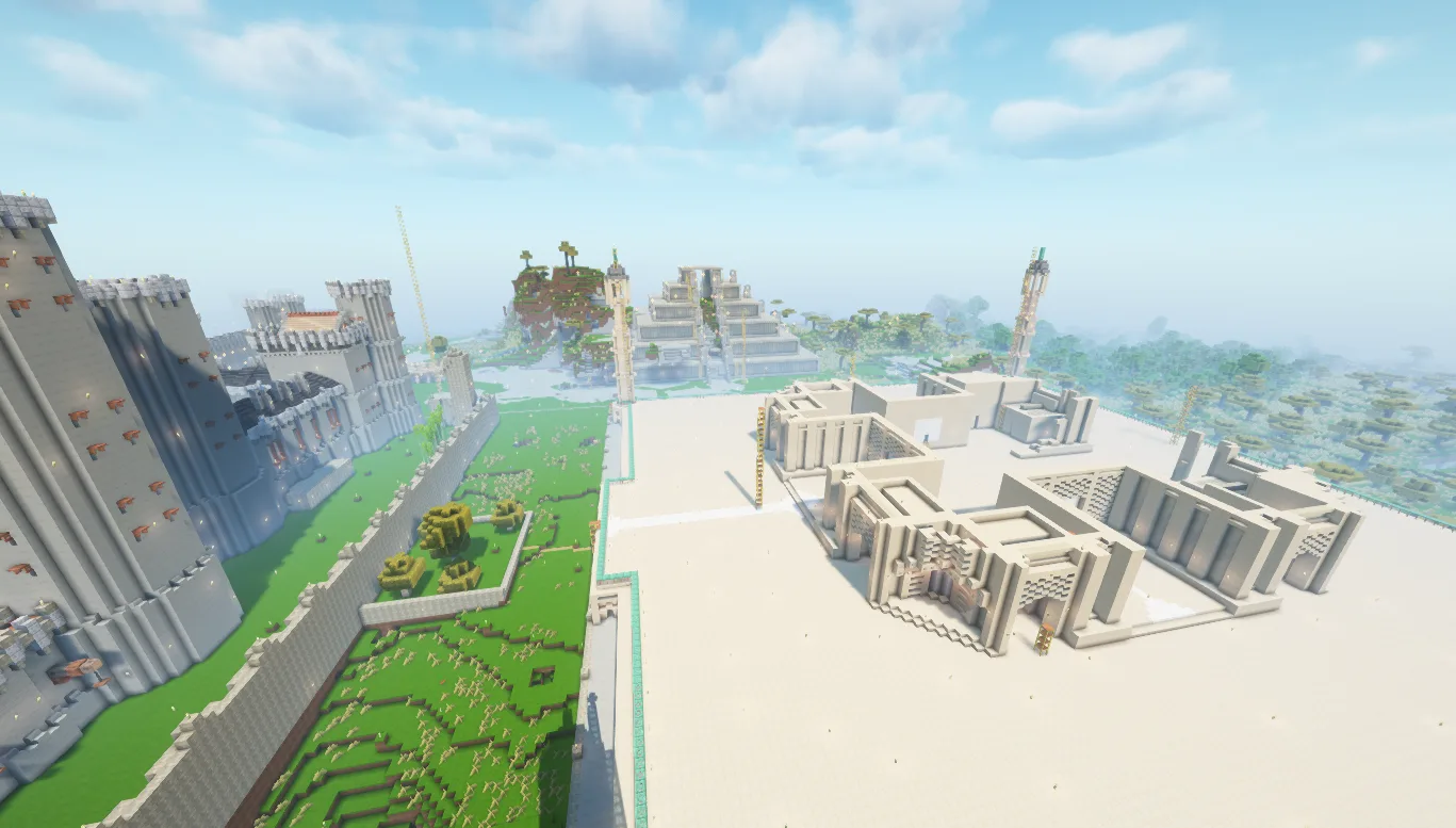 Скриншот ресурспака DzighLite с шейдерами Complementary Unbound.